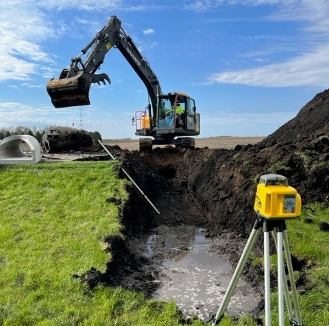 Working Excavator
