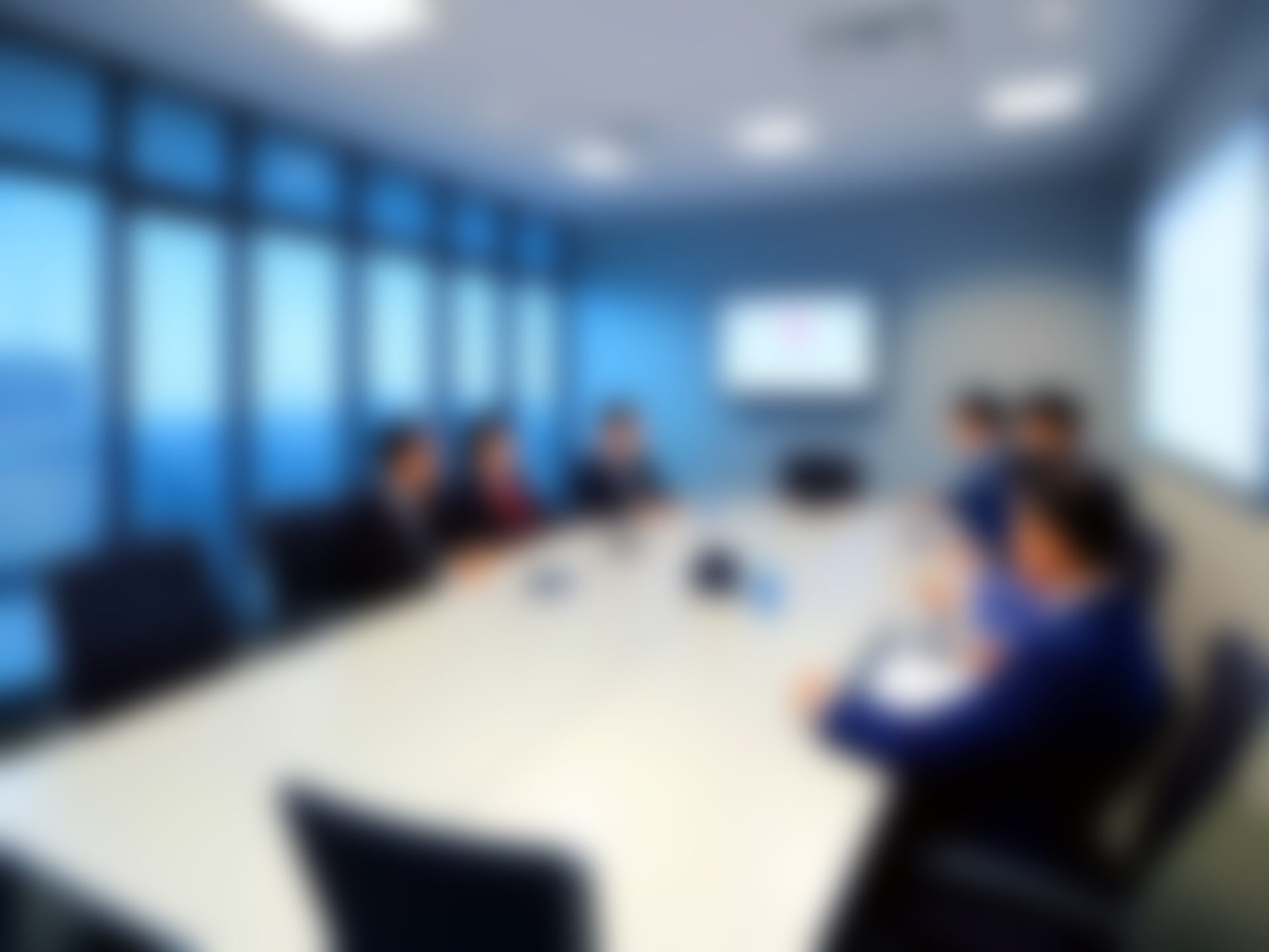 blurry image of meeting