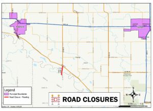 Map Road Closed CSAH 3 06.30.25