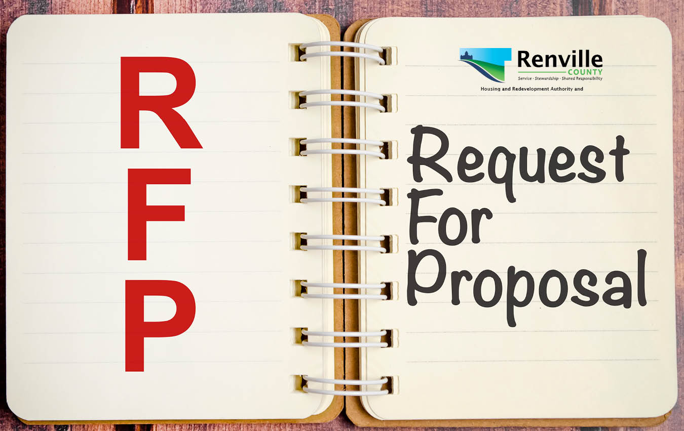 Request for Proposal text on notebook