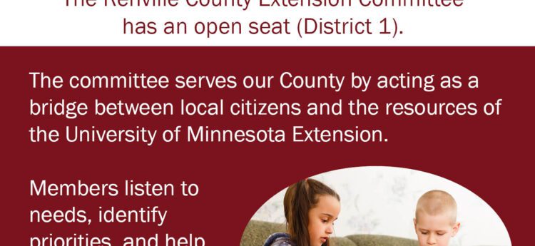 Renville County Extension Committee ad showing two children