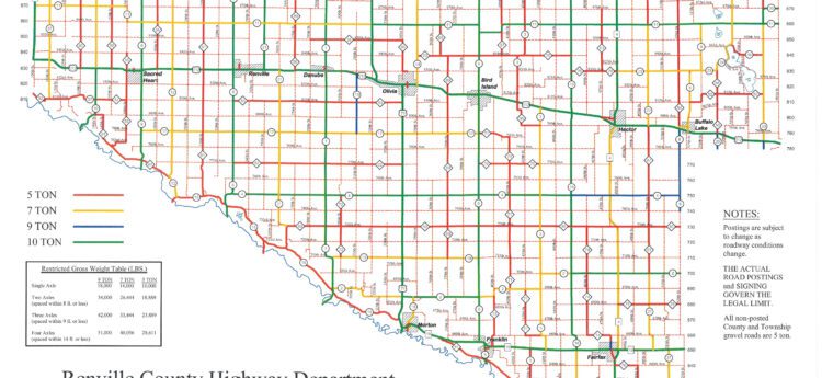 2026 Road Restrictions Map