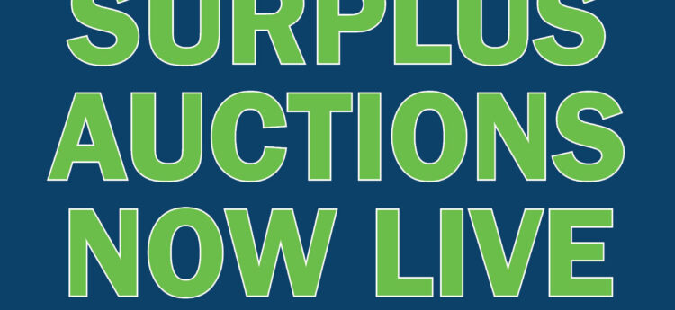 Public Surplus Auctions Now Live Until June 12 at 8 p.m.